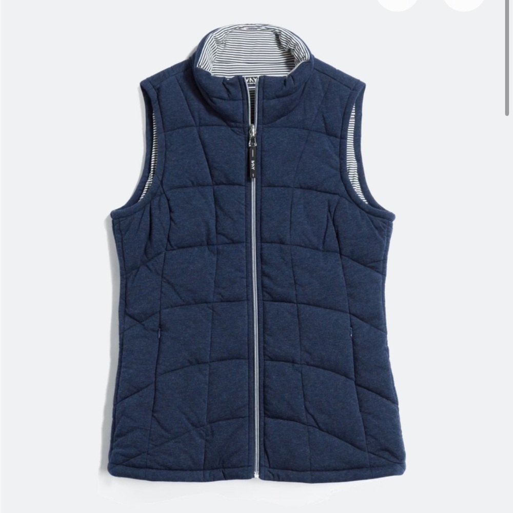 Andrew Marc Tulley Reversible Down Vest, Navy